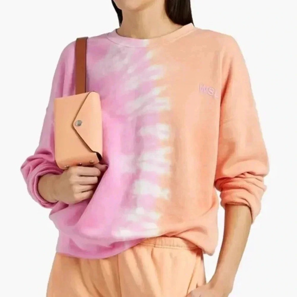 WSLY tie dye pullover sweatshirt The Ecosoft Crewneck tie-dyed organic cotton - Picture 2 of 4